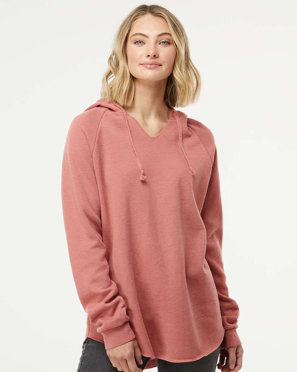 Lightweight California Wave Wash Hooded Sweatshirt Custom