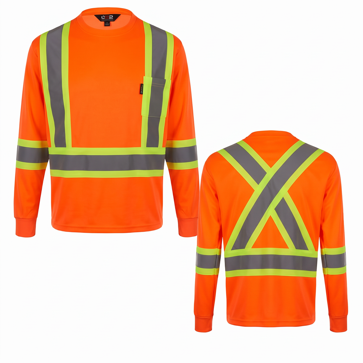 Hi-Vis - Adult Long Sleeve Hi-Vis T-Shirt