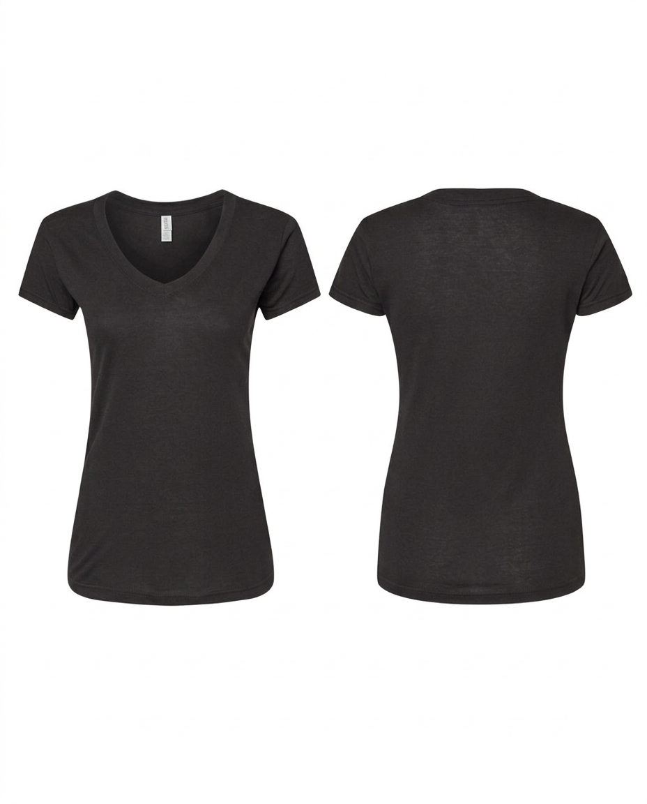 Women's V-Neck T-Shirt Custom