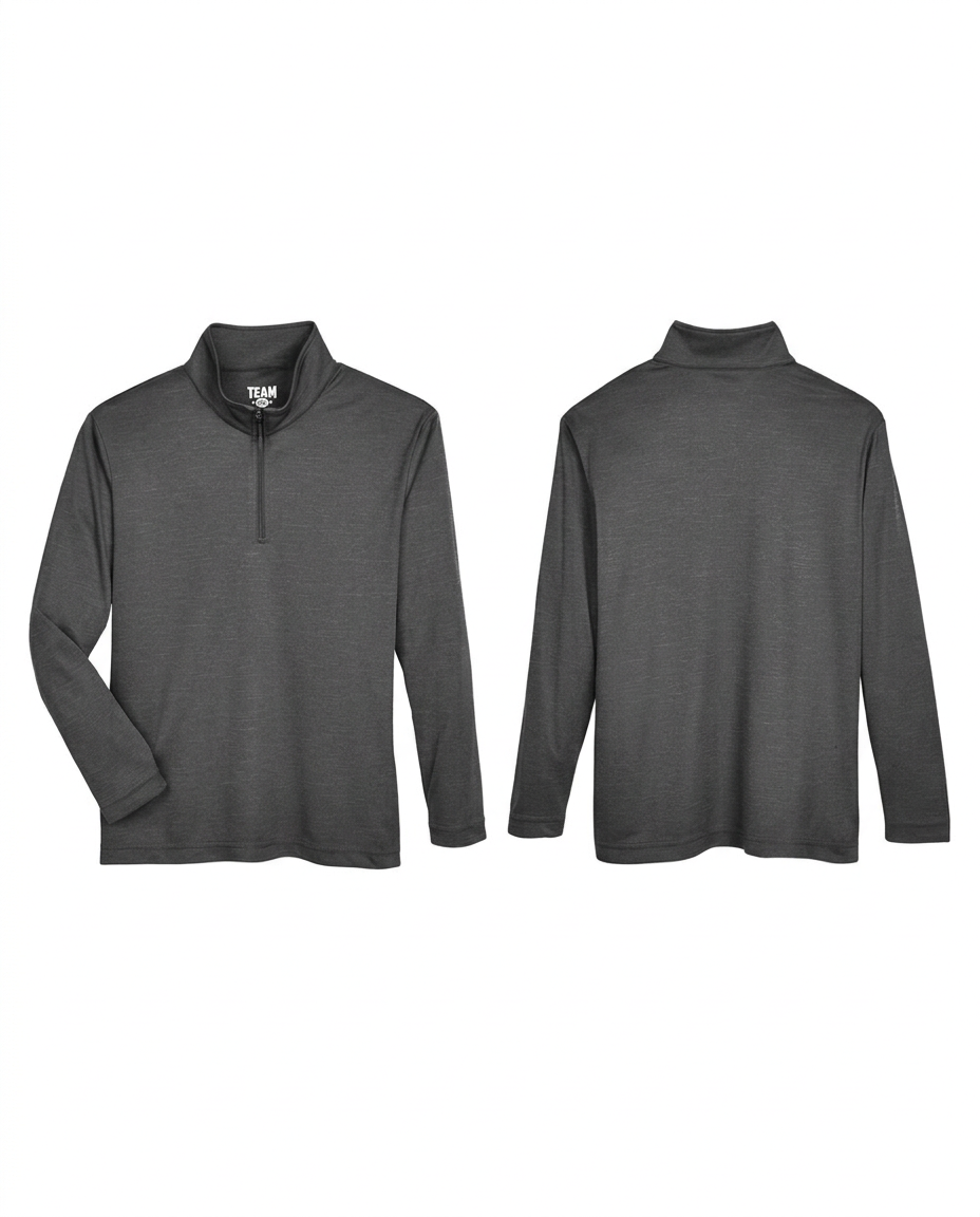 Youth Heather Performance Quarter-Zip Pullover