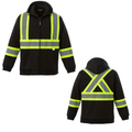 Hi-Vis - Hi-Vis Full Zip Hooded Sweatshirt