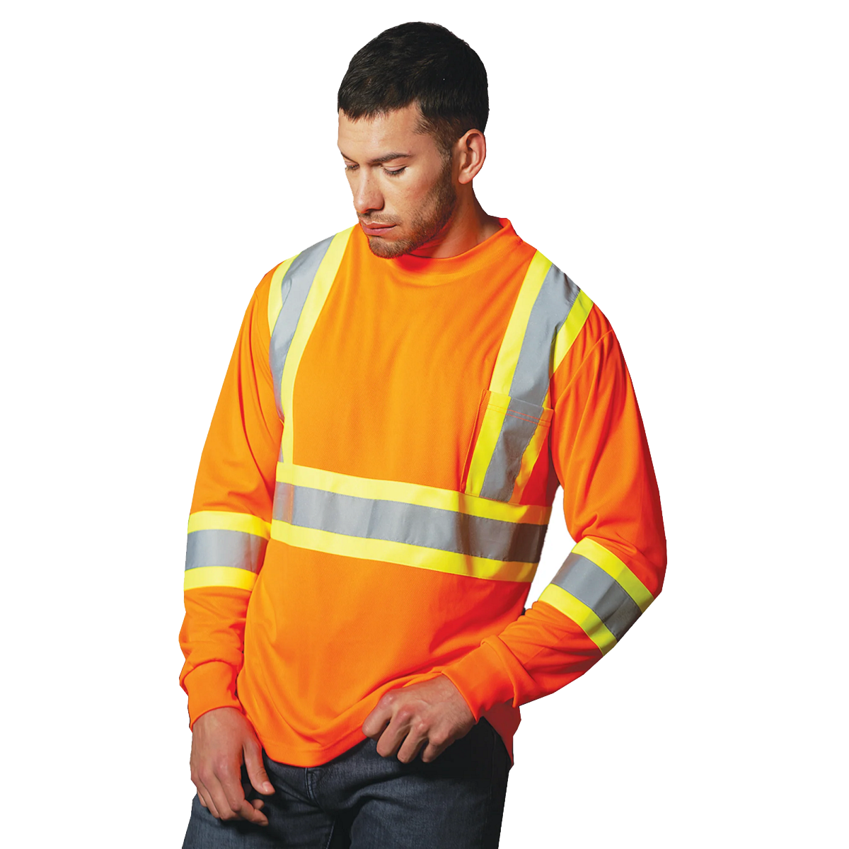 Hi-Vis - Adult Long Sleeve Hi-Vis T-Shirt