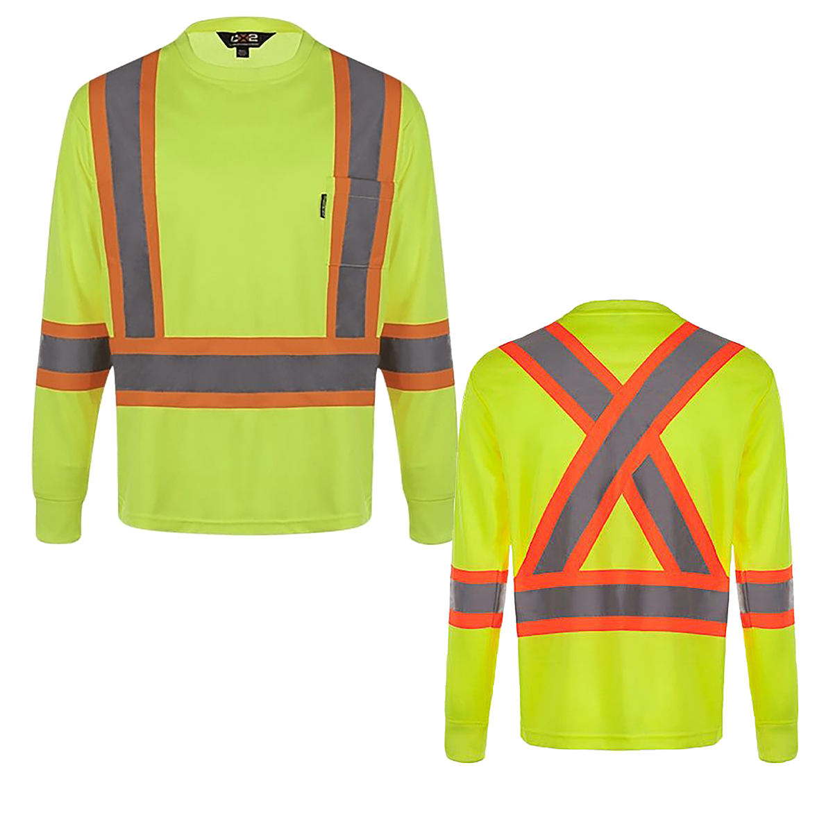 Hi-Vis - Adult Long Sleeve Hi-Vis T-Shirt